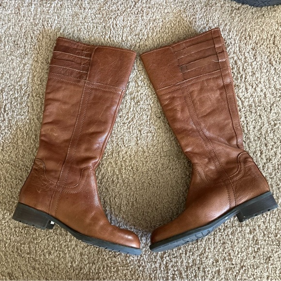 Franco Sarto | Poet Riding Boots in Brandy - Picture 4 of 7